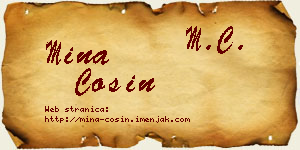 Mina Ćosin vizit kartica